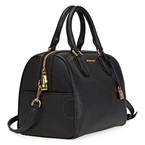 black shiny duffle bag michael kors|Michael Kors duffle bag.